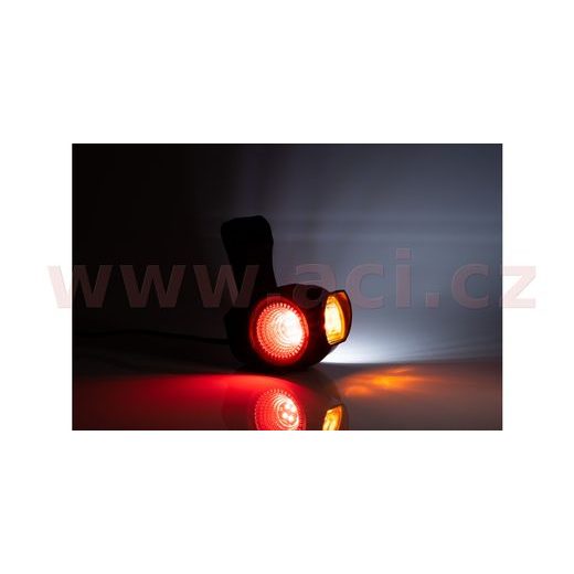 POZIČNÍ SVĚTLO LED (113X86 MM) KOMBINACE 3V1 S GUMOVÝM DRŽÁKEM, KABEL 0,5 M, L