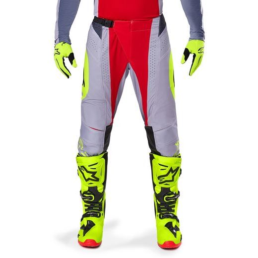 NOHAVICE TECHSTAR MELT, ALPINESTARS (ČERVENÁ/ŠEDÁ) 2025
