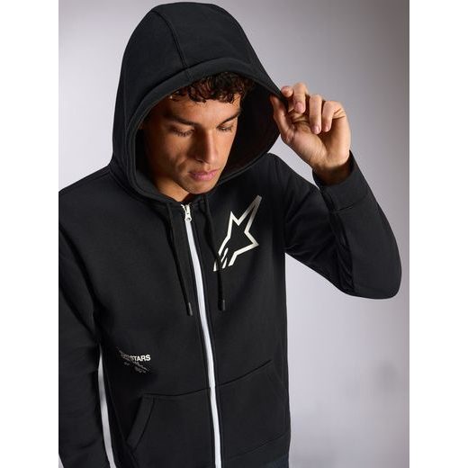 MIKINA TRANSVERSE HOODIE, ALPINESTARS (ČIERNA)