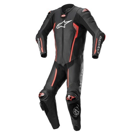 JEDNODIELNA KOMBINÉZA MISSILE 2, TECH-AIR KOMPATIBILNÝ, ALPINESTARS (ČERNÁ/ČERVENÁ FLUO) 2024