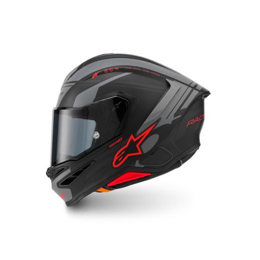 PRILBA S-R7 A-CORE, ALPINESTARS (ČERNÁ/ŠEDÁ/ČERVENÁ MATNÁ) 2026