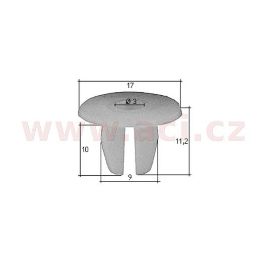 PLASTOVÁ PŘÍCHYTKA S VNITŘNÍM ZÁVITEM (SADA 10 KS)