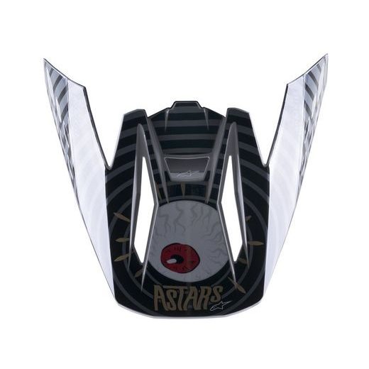 ŠILT PRE PRILBY S-M5 SOLAR FLARE, ALPINESTARS (ČERNÁ/ŠEDÁ, VERZIA ECE 22.05)