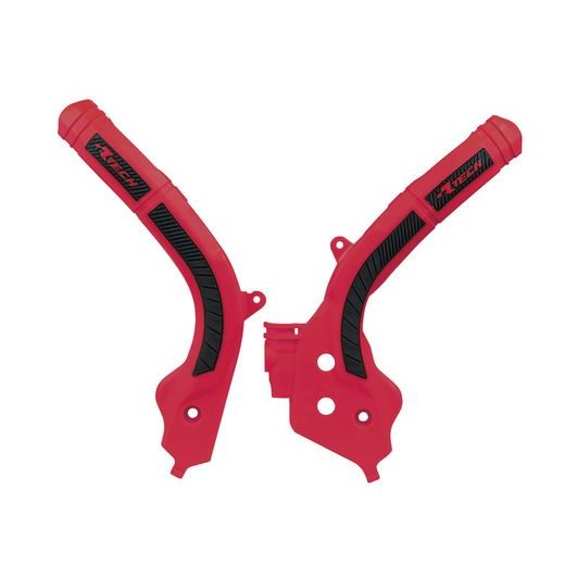 PROTEKTORY RÁMU GAS GAS, RTECH (SADA, ČERVENO-ČERNÉ)