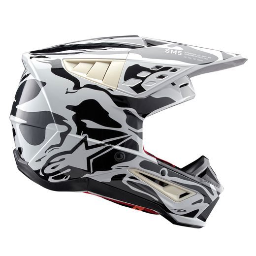 PRILBA S-M5 MINERAL, ALPINESTARS (SVETLE ŠEDÁ/TMAVĚ ŠEDÁ CAMO) 2026