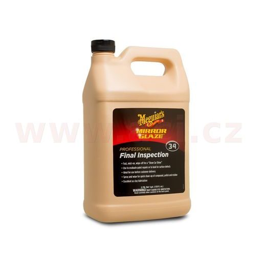 MEGUIAR'S PH NEUTRÁLNE LUBRIKANT POD CLAY A PRE SNADNÉ STIERANIE LEŠTĚNEK I NEČISTÔT FINAL INSPECTION 1 GALON / 3,78 L