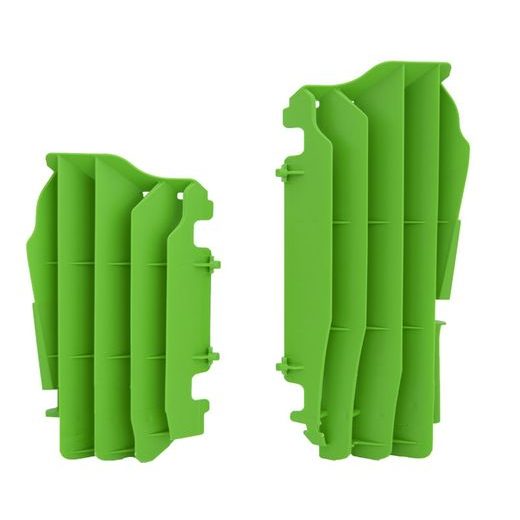 ŽALUZIE CHLADIČA KAWASAKI, RTECH (ZELENÉ, PÁR)