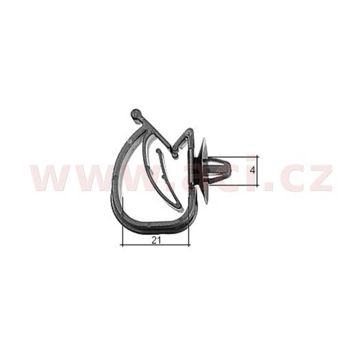 PLASTOVÁ SVORKA (DRŽÁK) KABELŮ, HADIČEK (SADA 10 KS)