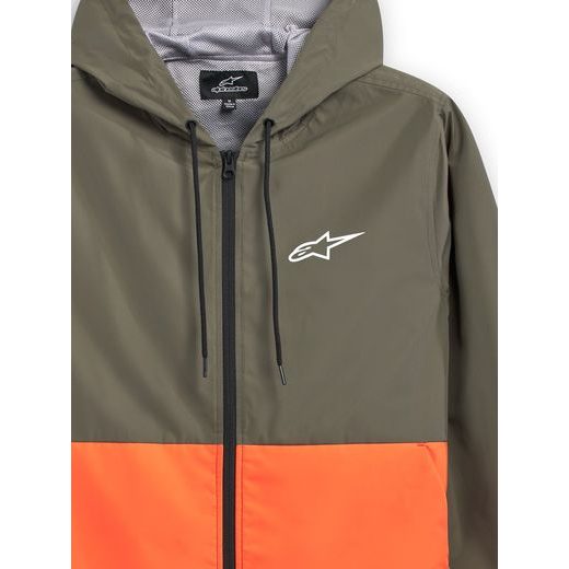 BUNDA SPEEDED WINDBREAKER, ALPINESTARS (ZELENÁ/ORANŽOVÁ)