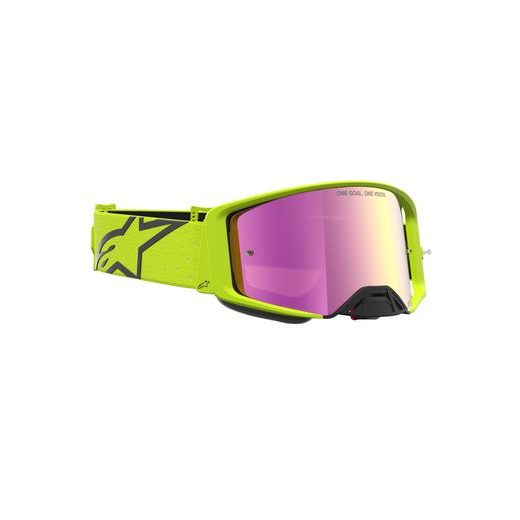 OKULIARE SUPERTECH VESTA, ALPINESTARS (ŽLTÁ FLUO/ČERNÁ, ZRKADLOVÉ ČERVENÉ PLEXI) 2027