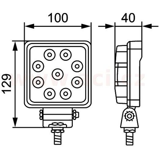 PRACOVNÍ SVĚTLOMET LED 12/24 V, 1500 LM, HELLA VALUEFIT S1500