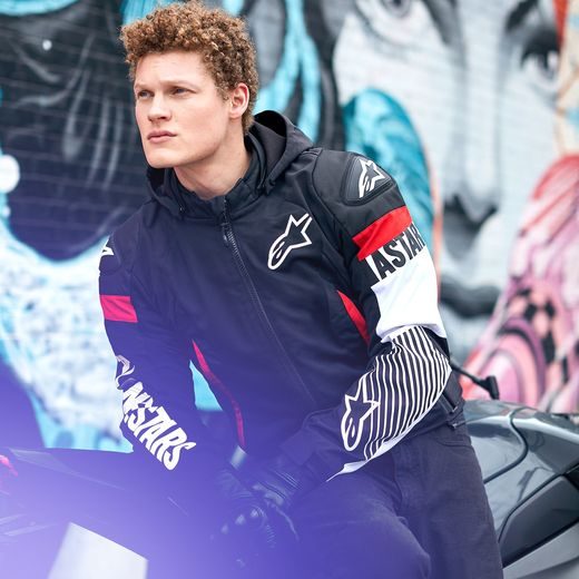 BUNDA ZACA AIR WATERPROOF, ALPINESTARS (ČERNÁ/BÍLÁ/ČERVENÁ FLUO) 2026