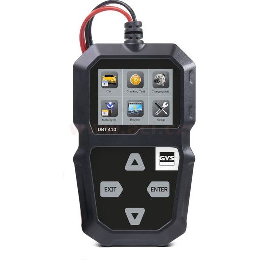 TESTER BATERIÍ S V, NAPĚTÍ, PROUD, DOBÍJENÍ, 12 V, 7 - 240 AH, DBT 410 - START/STOP