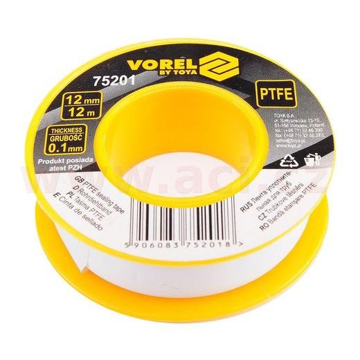 PÁSKA TEFLONOVÁ 12 X 0,1 MM, DÉLKA 12 M