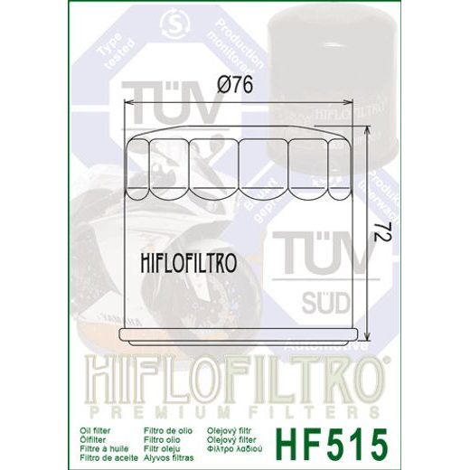 OLEJOVÝ FILTER HF515, HIFLOFILTRO