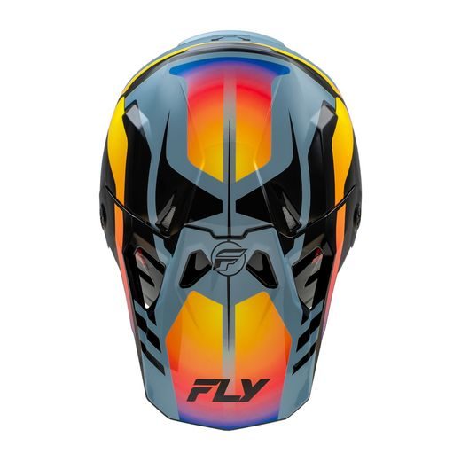 PRILBA FORMULA CP, FLY RACING - USA (ŠEDÁ/ČERNÁ/DUHOVÁ)