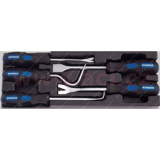 SADA KOVOVÝCH PÁČIDEL A HÁČKŮ, 5 KS