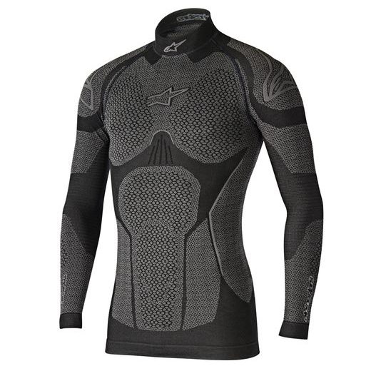 TERMOTRIKO S DLHÝM RUKÁVOM RIDE TECH WINTER, ALPINESTARS (ŠEDÉ/ČERNÉ) 2024