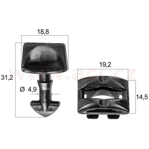 SPECIÁLNÍ PLASTOVÝ ŠROUB S PŘÍCHYTKOU (SADA 2 KS)