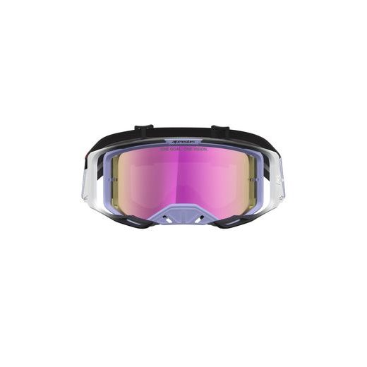 OKULIARE VISION 8 MAVEN, ALPINESTARS (LEVANDULOVÁ/ČERNÁ, ZRKADLOVÉ RUŽOVÉ PLEXI) 2027