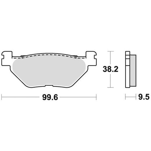 BRZDOVÉ DOŠTIČKY, BRAKING (SEMI-METALICKÁ ZMES SM1) 2 KS V BALENIE