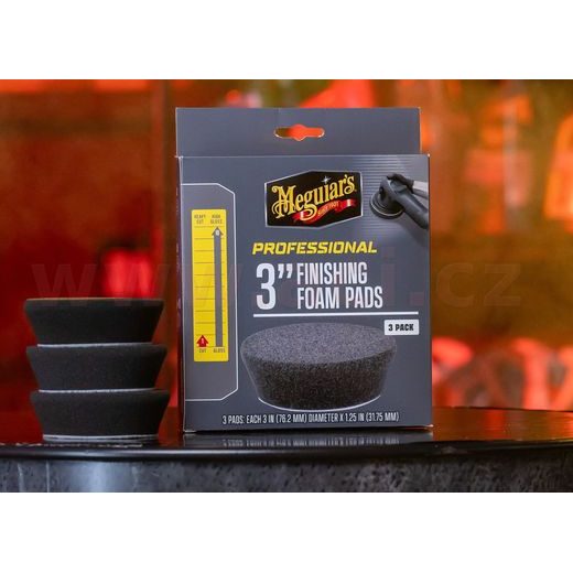 MEGUIAR'S PROFESSIONAL FINISHING FOAM PAD 3" PĚNOVÉ FINIŠOVACÍ KOTÚČE, 3KS 3" / 75 MM