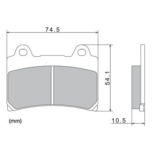 BRZDOVÉ DOŠTIČKY, NISSIN (SEMI-METALICKÁ ZMES) 2 KS V BALENIE