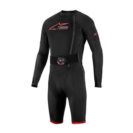 AIRBAGOVÁ VESTA TECH-AIR®10 V2 RACE SYSTEM, ALPINESTARS (ČERNÁ/ČERVENÁ/ŠEDÁ) 2026