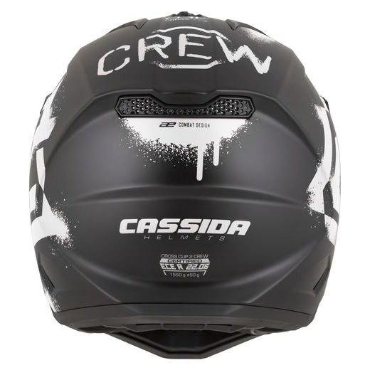 PRILBA CROSS CUP 2 CREW, CASSIDA (ČIERNA MATNÁ/BÍLÁ) 2026