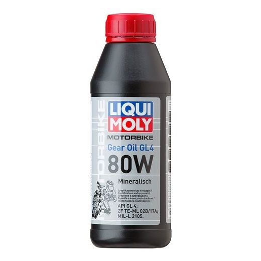 LIQUI MOLY MOTORBIKE GEAR OIL 80W - MINERÁLNÍ PŘEVODOVÝ OLEJ 500 ML