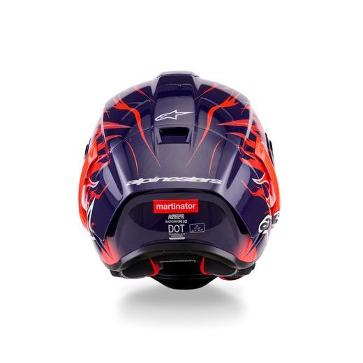 PRILBA SUPERTECH R10 FLYTE LIMITOVANÁ EDÍCIA JORGE MARTIN, ALPINESTARS (FIALOVÁ/ČERVENÁ) 2026