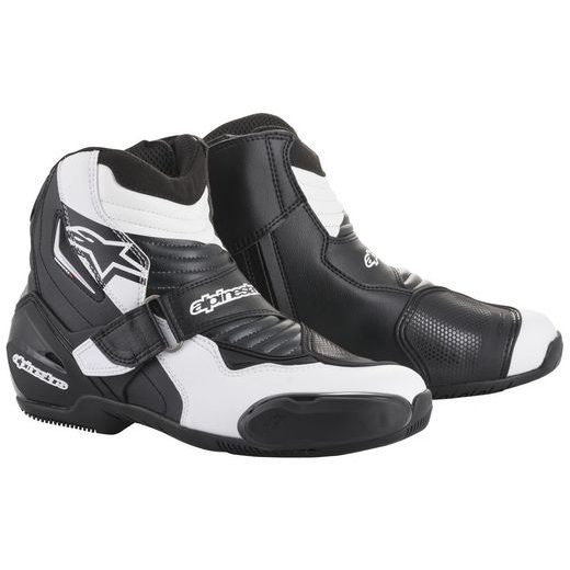 TOPÁNKY SMX-1 R, ALPINESTARS (BÍLÉ/ČERNÉ/GRAFIKA)