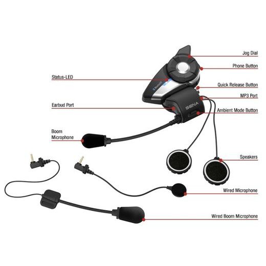 BLUETOOTH HANDSFREE HEADSET 20S EVO (DOSAH 2 KM), SENA