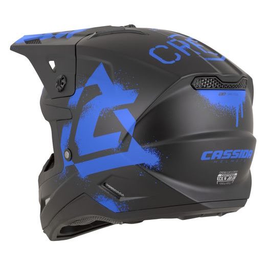 PRILBA CROSS CUP 2 CREW, CASSIDA (ČIERNA MATNÁ/MODRÁ) 2026