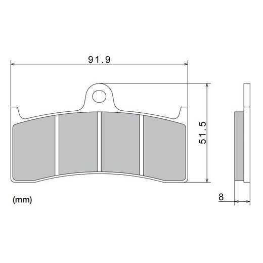 BRZDOVÉ DOŠTIČKY, NISSIN (SEMI-METALICKÁ ZMES) 2 KS V BALENIE