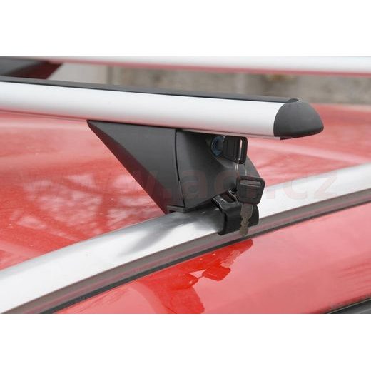 STŘEŠNÍ NOSIČ ZAMYKACÍ HLINÍKOVÝ 135 CM, SADA 2 KS, PRO VOZIDLA S PODÉLNÝMI NOSIČI INTEGR. DO STŘECHY, ALU-INTEGRAL TÜV