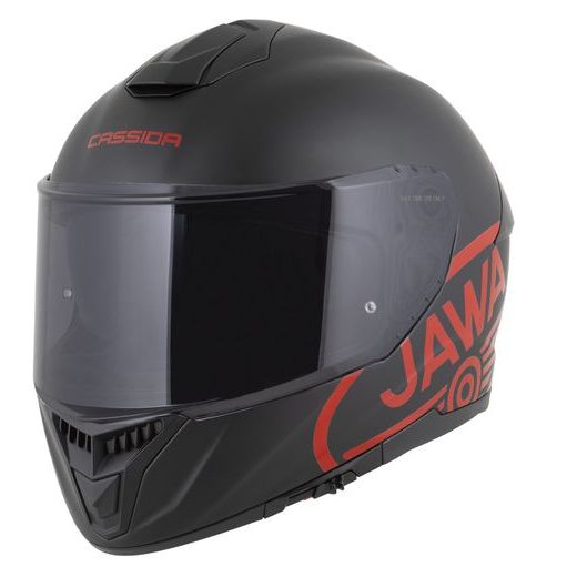 PRILBA INTEGRAL GT 2.1 JAWA SOLID, CASSIDA (ČIERNA MAT/ČERVENÁ LESK)