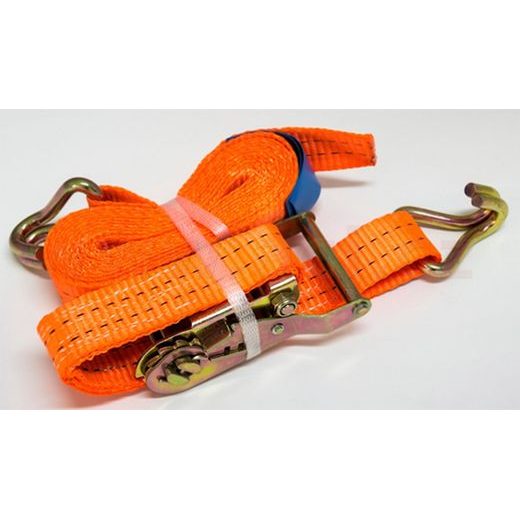 UPÍNACÍ POPRUH S RÁČNOU 35 MM, 2 T, DVOJITÉ HÁKY, 4 M