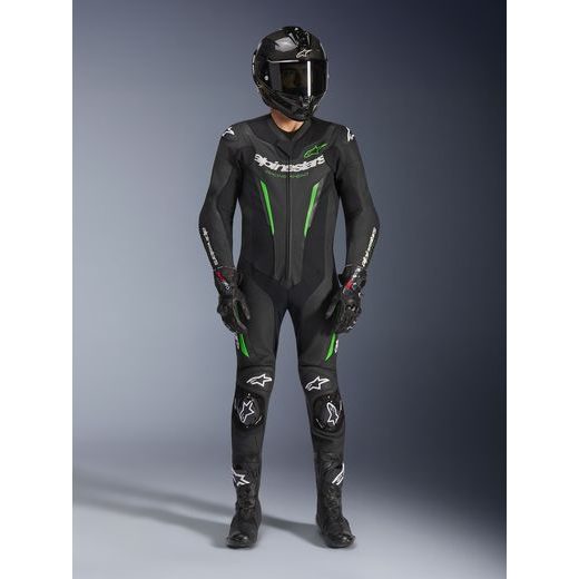 JEDNODIELNA KOMBINÉZA GP FORCE V2, ALPINESTARS (ČERNÁ/ZELENÁ) 2026