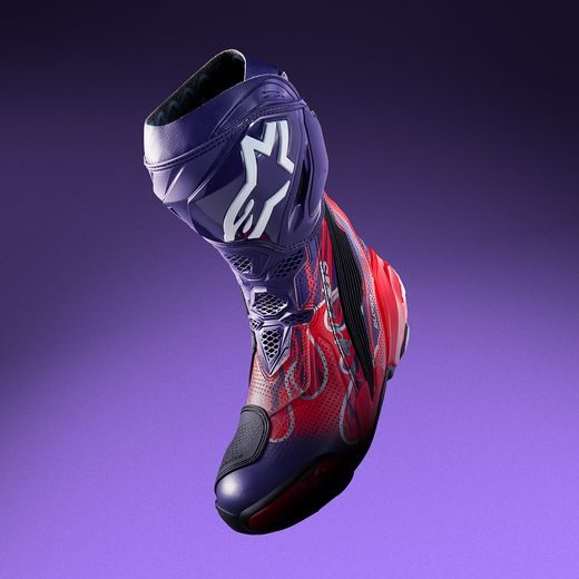 TOPÁNKY SUPERTECH R VENTED FLYTE LIMITOVANÁ EDÍCIA JORGE MARTIN, ALPINESTARS (FIALOVÁ/ČERVENÁ/ČERNÁ) 2026