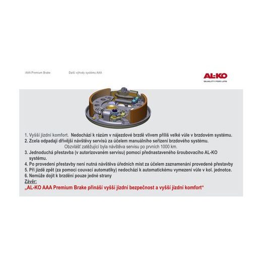 SADA SAMOSTAVŮ AL-KO AAA PRO PŘESTAVBU BRZD 2051, ORIGINÁL