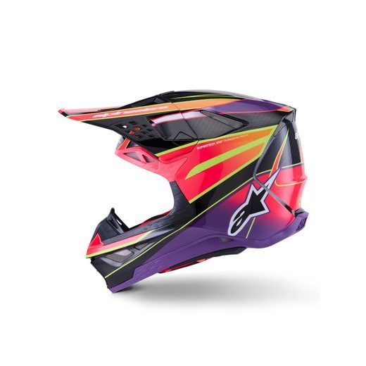 PRILBA SUPERTECH S-M10 ERA, ALPINESTARS (RŮŽOVÁ/FIALOVÁ/ŽLUTÁ FLUO) 2026