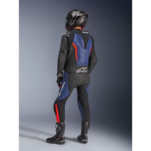 DVOJDIELNA KOMBINÉZA GP FORCE V2, ALPINESTARS (ČERNÁ/MODRÁ/ČERVENÁ FLUO) 2026