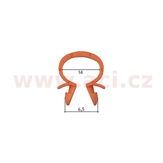 PLASTOVÁ SVORKA (DRŽÁK) KABELŮ, HADIČEK (SADA 10 KS)