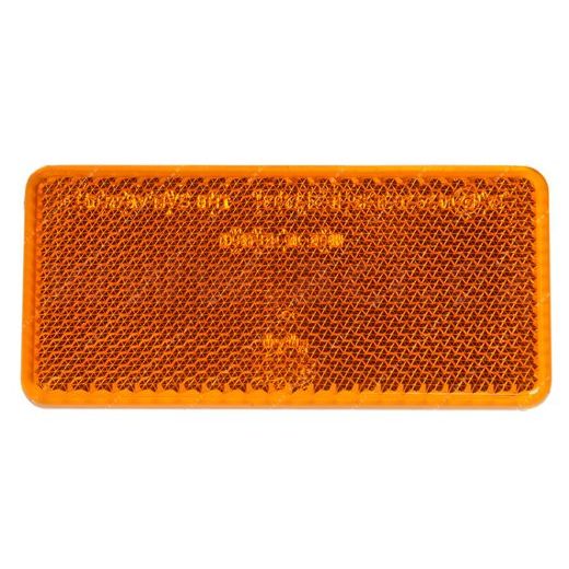 ODRAZKA ORANŽOVÁ OBDÉLNÍKOVÁ 94X44 MM SAMOLEPÍCÍ HELLA