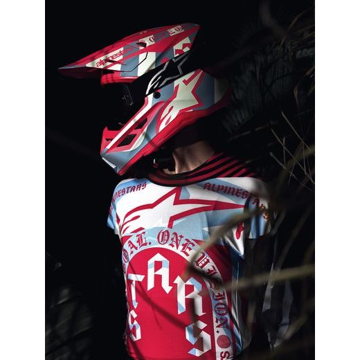 PRILBA SUPERTECH S-M7 LIMITOVANÁ EDÍCIA BEAST COAST, ALPINESTARS (ŠEDÁ/ČERNÁ/ORANŽOVÁ) 2026