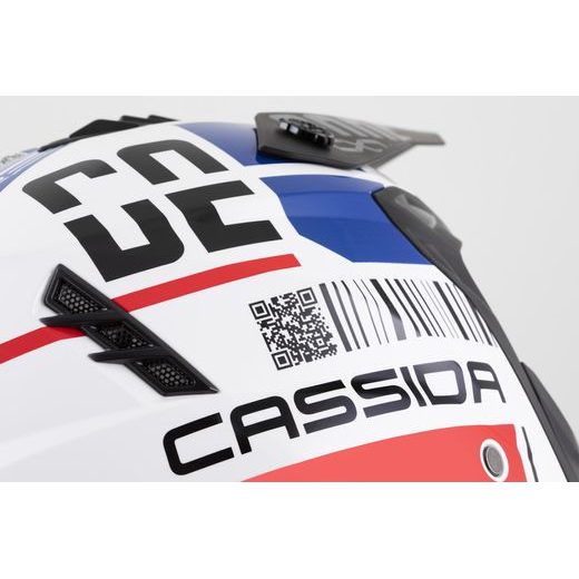 PRILBA CROSS COUNTRY CODE, CASSIDA (BÍLÁ/ČERVENÁ/MODRÁ/ČERNÁ) 2026