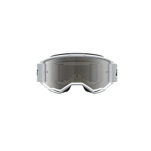 OKULIARE VISION 3 WORDMARK, ALPINESTARS (BÍLÁ/ČERNÁ, ZRKADLOVÉ STRIEBORNÉ PLEXI) 2027