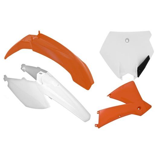 SADA PLASTOV KTM, RTECH (ORANŽOVÁ, 4 DIELY)