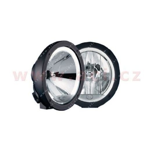 PŘÍDAVNÉ SVĚTLO DÁLKOVÉ S KRUHOVÝM OBRYSOVÝM SVĚTLEM S KRYTKOU KRUHOVÉ ČERNÉ (PRŮMĚR 170 MM) LUMINATOR COMPACT METAL CELIS HELLA